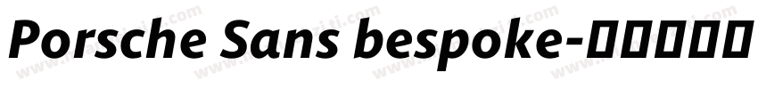 Porsche Sans bespoke字体转换